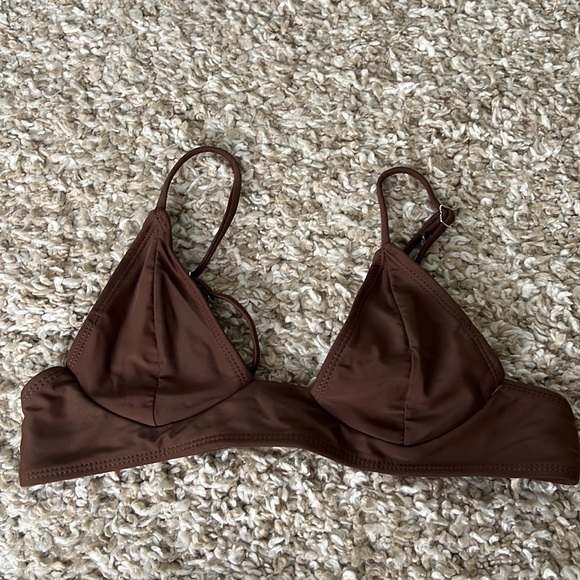 Shein Brown 2 Piece Bikini Sz S - Picture 5 of 6